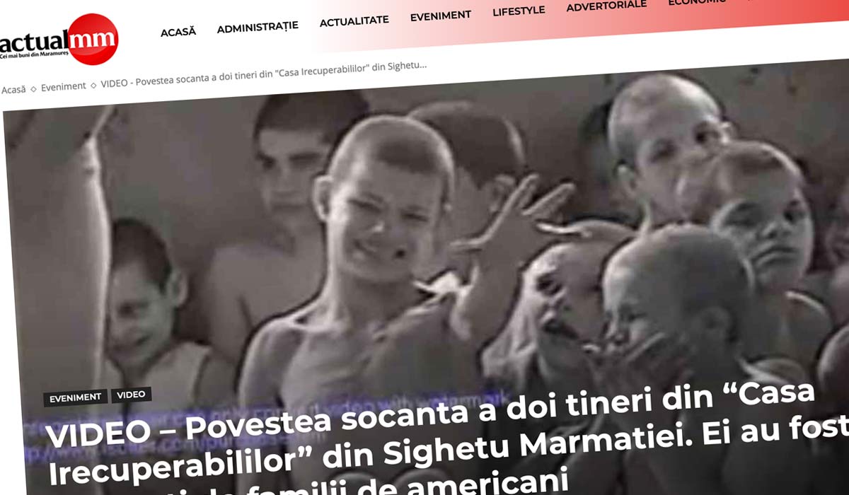 Romanian newspaper front page