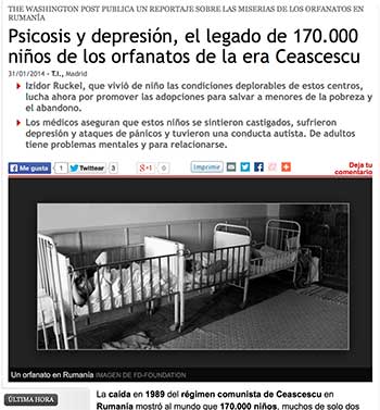 Psicosis y depresión, el legado de 170.000 niños de los orfanatos de la era Ceascescu